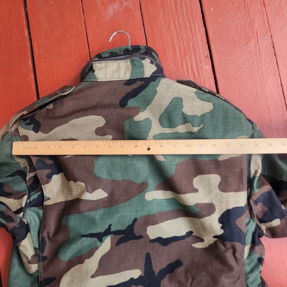 Vintage Cold Weather Mens Jacket Medium Camo Hunting Liner USA Morgan America Co - Picture 13 of 16